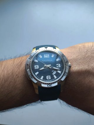 Orologio Nautica Uomo Blu/Argento con scatola
