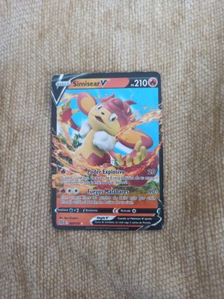 Carta Pokémon Simisear V 210 HP