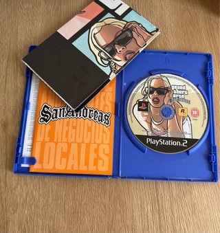 GTA San Andreas PS2 con mapa y manual
