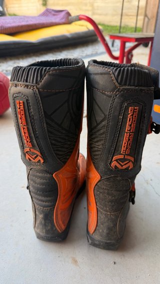 Botas de Motocross Naranja moose racing Talla 40
