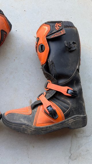 Botas de Motocross Naranja moose racing Talla 40