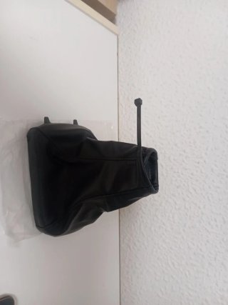 Funda palanca cambio cuero negro