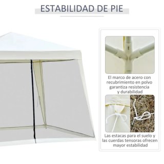 Carpa 3x3 m con mosquitero
