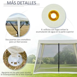 Carpa 3x3 m con mosquitero