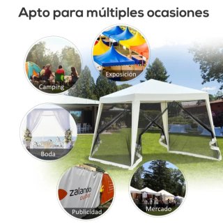 Carpa 3x3 m con mosquitero