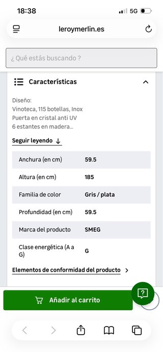 Vinoteca SMEG SCV115A
