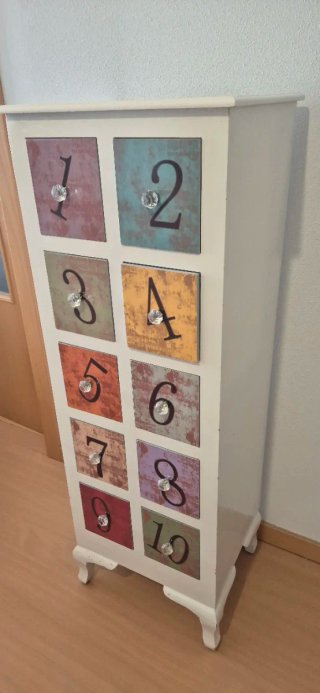 Aparador 10 cajones numerados