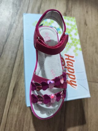 Sandalias niña rosas con mariposas