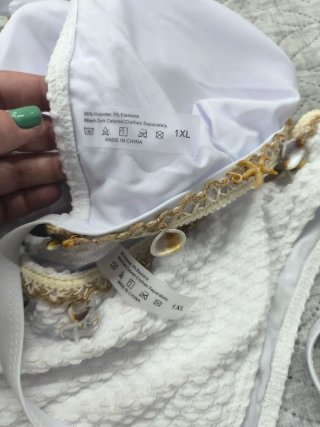 Bikini Blanco con conchas