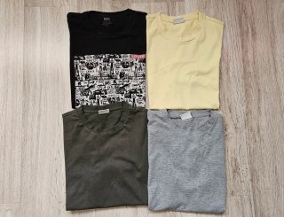 Pack 4 Camisetas Talla S/M