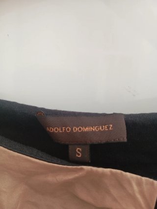 Camiseta manga larga beige y negra