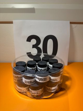 30 grips Wilson Pro Overgrip negro padel tennis