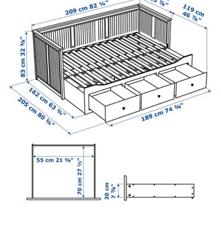 Cama nido IKEA Hemnes blanca
