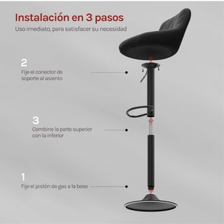 Sillas de Bar WOLTU Negras