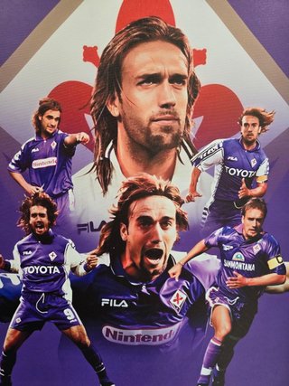 Quadro Batistuta 40x60 cm