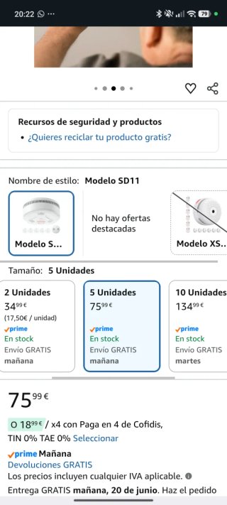 Lote 3 Detectores de Humo