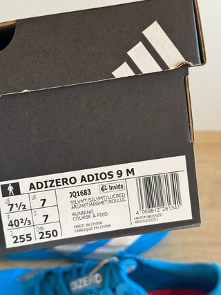 Adidas Adizero Adios 9 - eu 40 2/3
