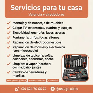 Manitas, reparaciones y limpieza