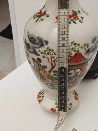 Vaso Cinese Vintage Decorato