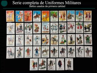 Sellos Uniformes Militares Colección Completa Usad