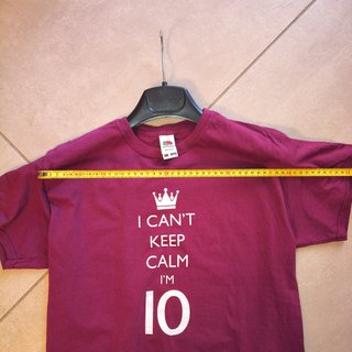 Maglietta I Can't Keep Calm I'm 10