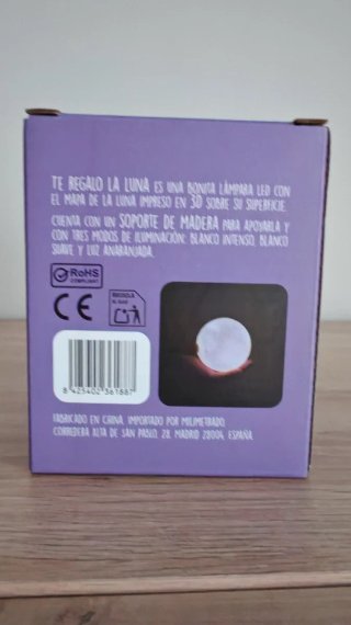 Lámpara Decorativa Luna 9cm