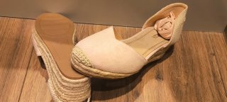 Alpargatas mujer rosa palo