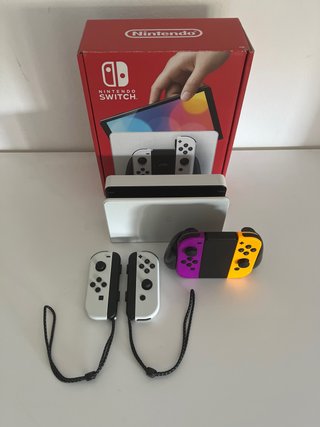 Nintendo Switch OLED + Accesorios + Juegos