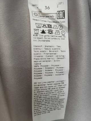 Vestito lungo grigio taglia 36