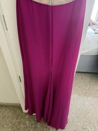 Vestido largo buganvilla con pedrería