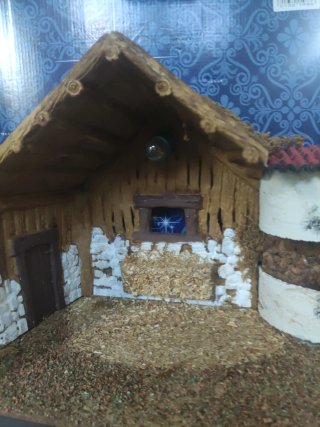 Portal de Belén artesanal 38x24 (2 luces)