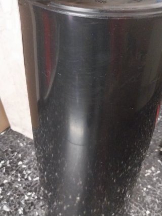 Porta vaso alto nero
