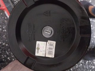 Porta vaso alto nero