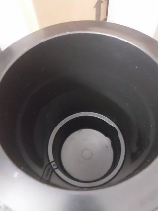 Porta vaso alto nero