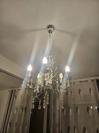 Lámpara de techo colgante de cristal