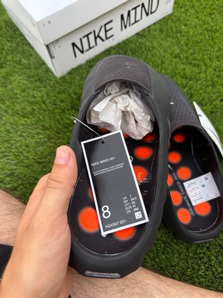 Nike Mind 001 Zuecos Negro Naranja