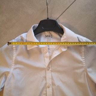 Camicia M&S bianca maniche corte 11-12 anni