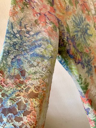 Vestido floral encaje talla 42
