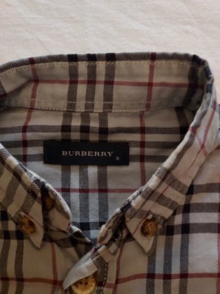 Camicia Burberry Originale  grigio nero rosso