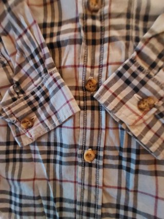 Camicia Burberry Originale  grigio nero rosso