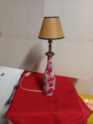 Lámpara artesanal botella Sangría altura 050cetime