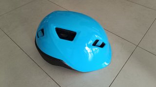 Casco bicicleta Btwin niño turquesa