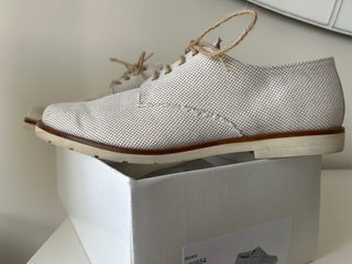 Zapatos comunión niño talla 41 beige/blanco