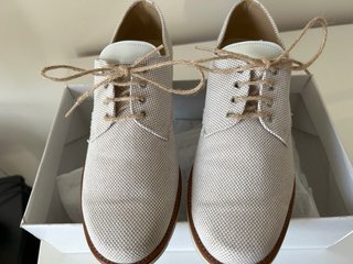 Zapatos comunión niño talla 41 beige/blanco