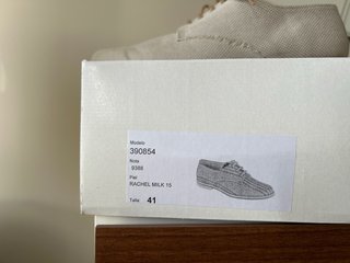 Zapatos comunión niño talla 41 beige/blanco