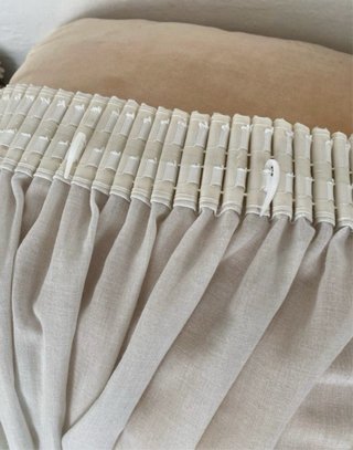 Cortinas Beige y Blancas
