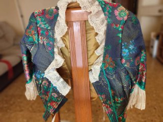 Traje Fallera S.XVIII Azul Marino