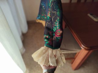 Traje Fallera S.XVIII Azul Marino