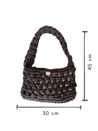 Bolso marrón tejido