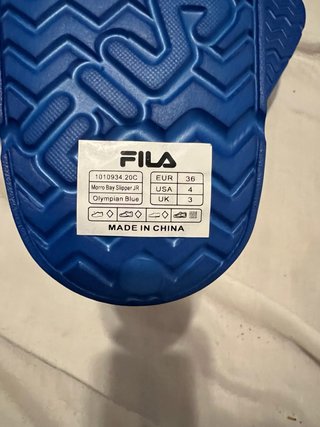 Chanclas Fila Azules
